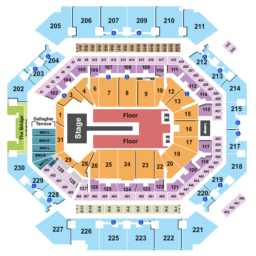 Barclays Center Florence and The Machine Seating Chart