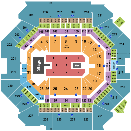 Barclays Center Funk Flex Seating Chart