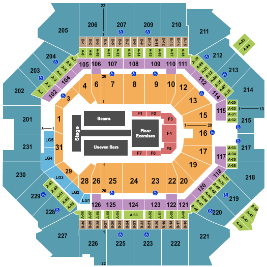 Barclays Center Gold Over America Tour Seating Chart