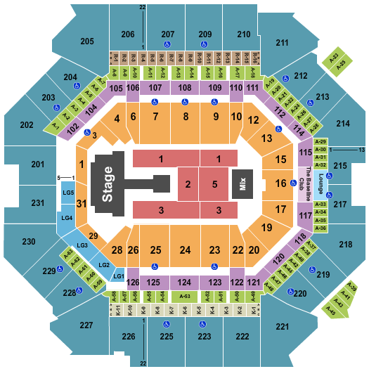 Barclays Center JJ Lin Seating Chart