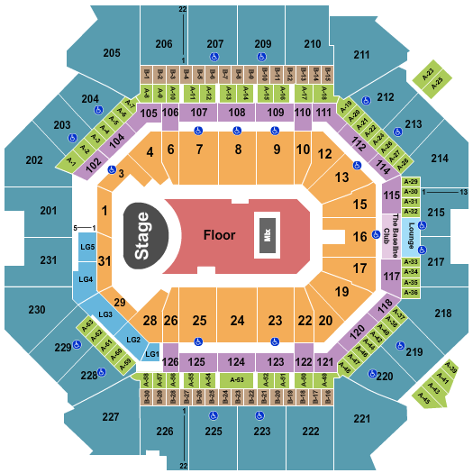 Barclays Center Kacey Musgraves Seating Chart