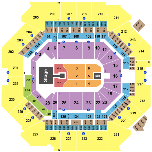 Barclays Center Kane Brown Seating Chart
