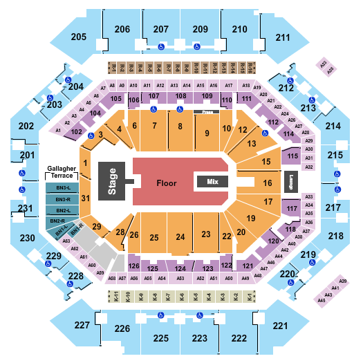 Barclays Center Ken Carson Seating Chart