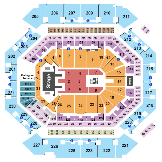 Barclays Center Mana Seating Chart