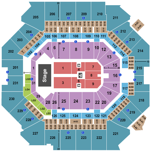 Barclays Center Niall Horan Seating Chart