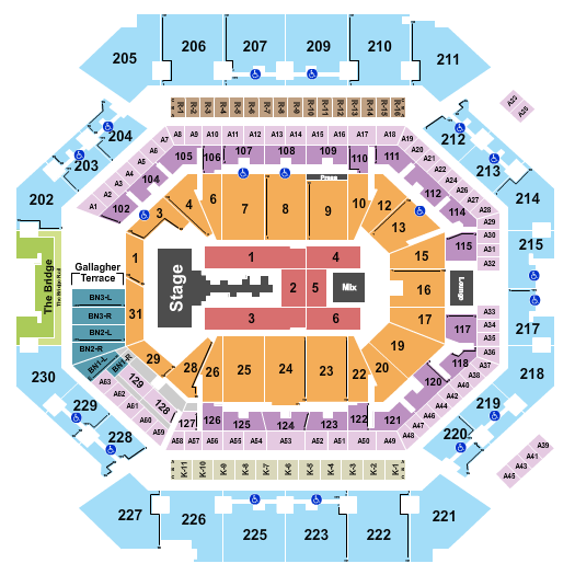 Silence Wang Barclays Center Seating Chart