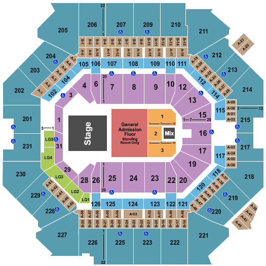 Barclays Center Stars & Strings Seating Chart