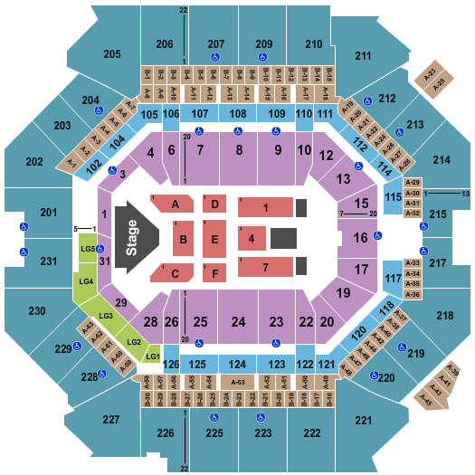 Barclays Center WWE Hall of Fame Seating Chart