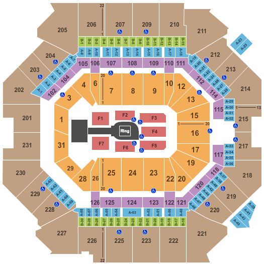 Barclays Boxing Seating Chart