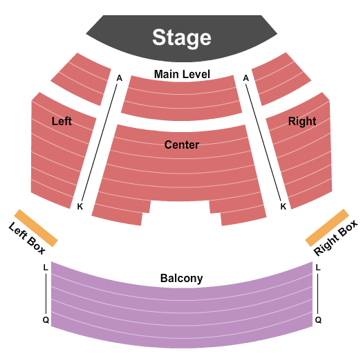 Barlow Stage At CenterPoint Legacy Theatre Seating Map