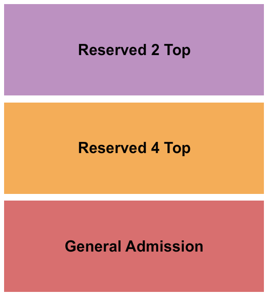 Barnato GA/Reserved Seating Chart