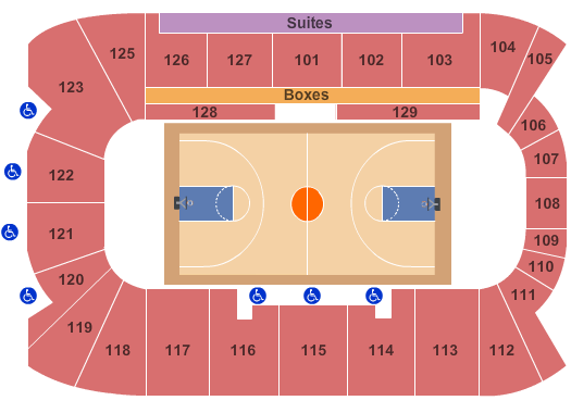 Sadlon Arena Basketball Seating Chart
