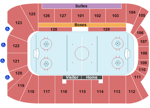 Sadlon Arena Hockey Seating Chart