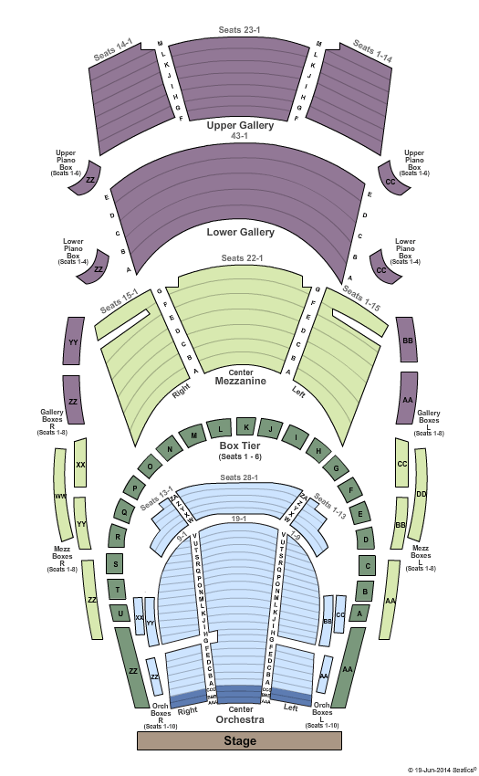 Bass Performance Hall End Stage Pit Seating Chart