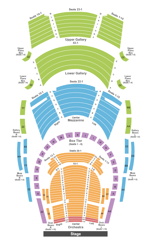 Bass Performance Hall Seating Chart & Maps Ft Worth