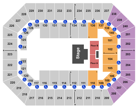 River Center Arena Seating Chart & Maps Baton Rouge