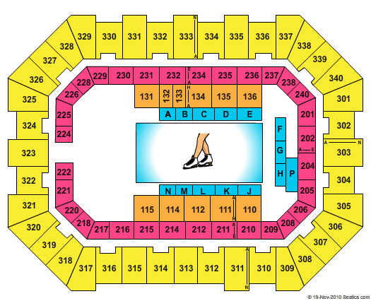 Raising Cane's River Center Arena Disney On Ice Seating Chart