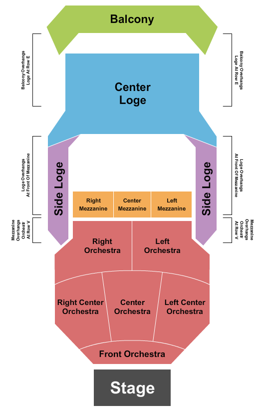 Baumgartner Center for Dance Endstage Seating Chart