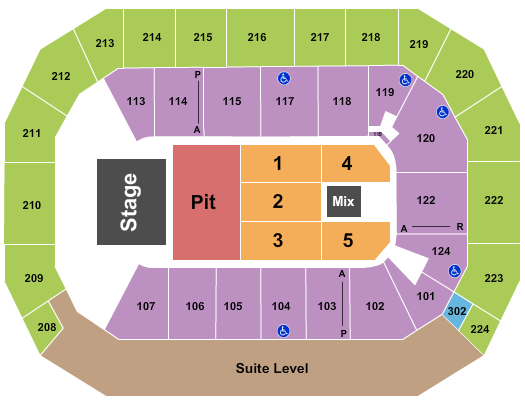 Baxter Arena Endstage Pit 5 Seating Chart