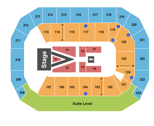 Baxter Arena For King and Country Seating Chart