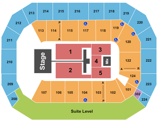 Baxter Arena For King and Country 2 Seating Chart