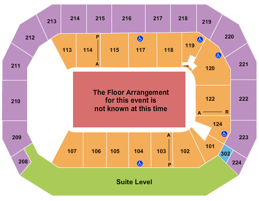 Baxter Arena Generic Floor Seating Chart