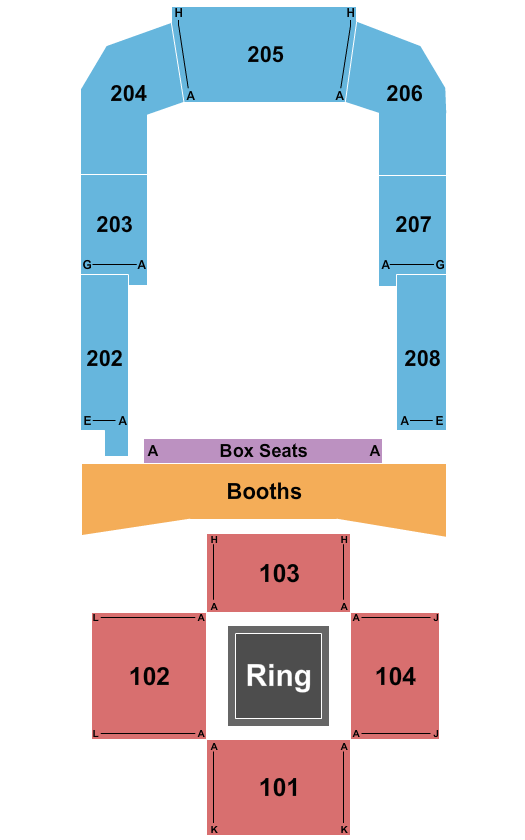 Bayou Music Center Boxing Seating Chart