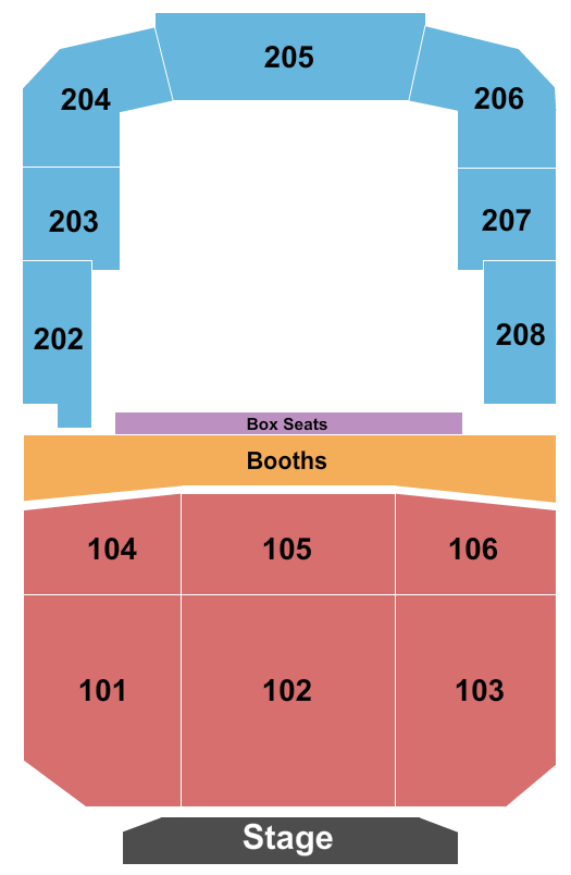 Bayou Music Center Endstage 3 Seating Chart
