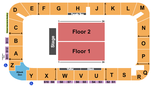 Bayshore Community Centre Endstage Seating Chart