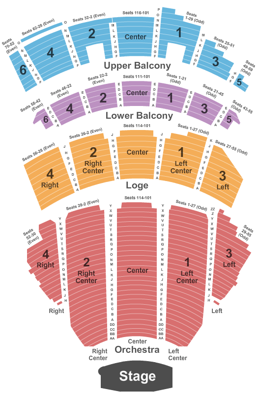 Beacon Theater Virtual Seating Chart