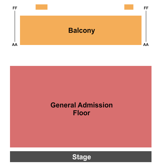 Bear Tooth Theatre Endstage GA Floor Seating Chart