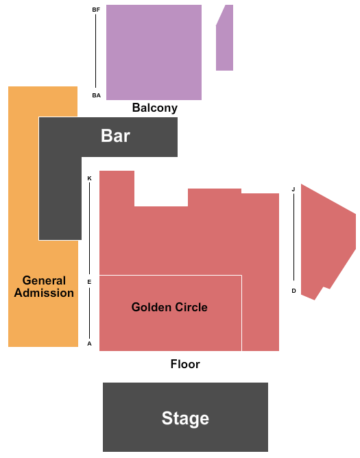 Bearsville Theater End Stage Seating Chart