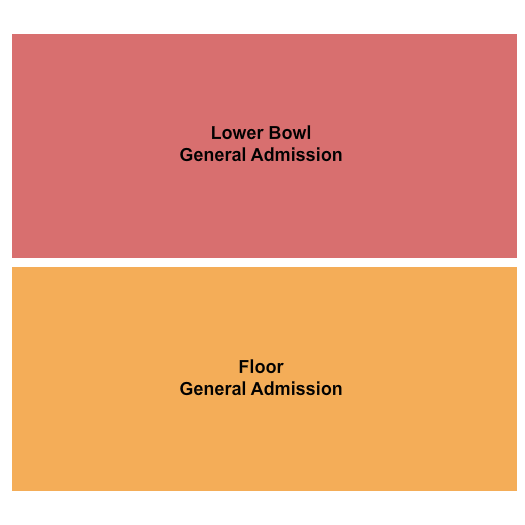 Beasley Coliseum Lower Bowl/Floor GA Seating Chart