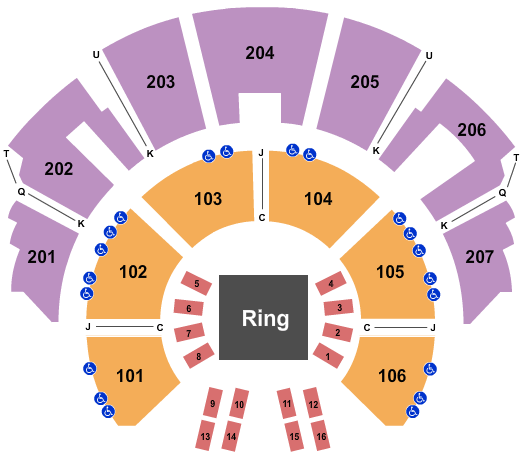 Beau Rivage Theatre Boxing Seating Chart