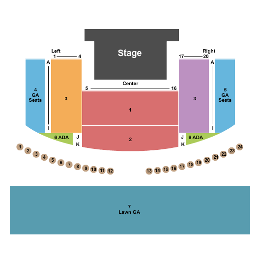 Beaver Dam Amphitheater Endstage 2 Seating Chart