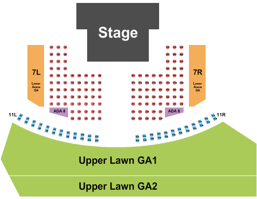 Beaver Dam Amphitheater Endstage GA Pit 3 Seating Chart