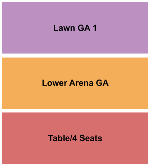 Beaver Dam Amphitheater GA & Tables 2 Seating Chart
