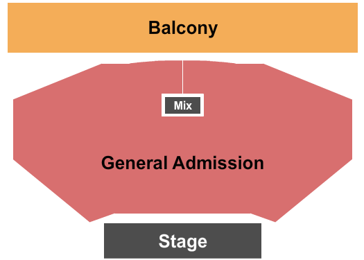 Belasco Theater - LA GA Floor/GA Balcony - Separate Seating Chart