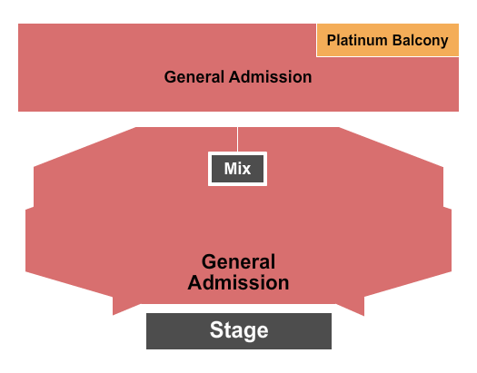seating chart for Belasco Theater - LA - GA Floor GA Balcony - eventticketscenter.com
