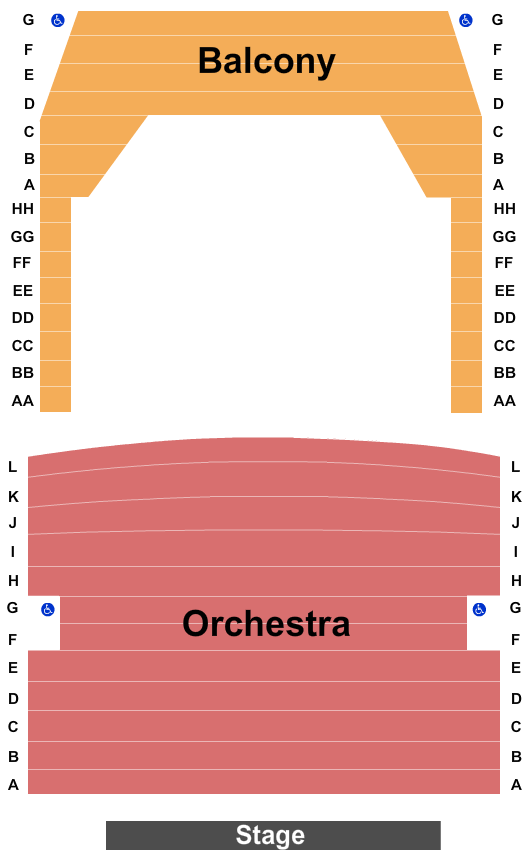 Belbas Theater at Washington Pavilion End Stage Seating Chart