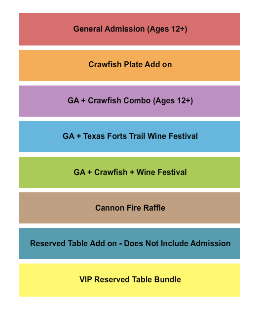 Fort Belknap Historic Site Crawfish Seating Chart