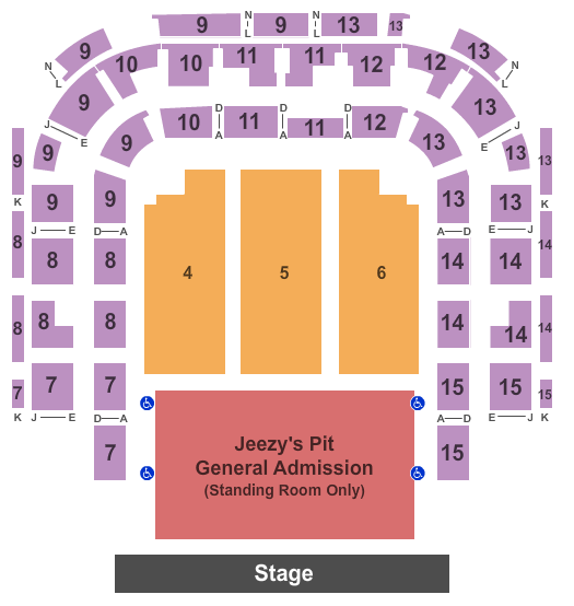 Bell Auditorium Jeezy Seating Chart