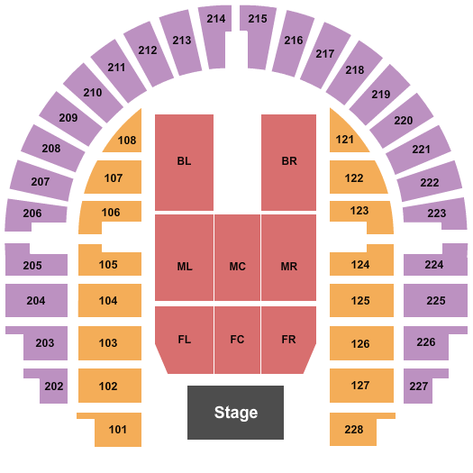 Cadence Bank Center Endstage 3 Seating Chart