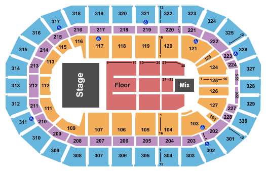Canada Life Centre Cher Seating Chart