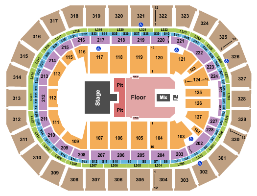 Canada Life Centre Dierks Bentley 2022 Seating Chart