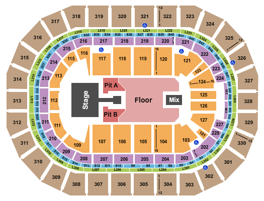 Canada Life Centre Kane Brown Seating Chart