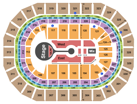 Canada Life Centre Michael Buble Seating Chart