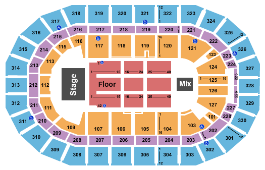 Canada Life Centre Seating Chart