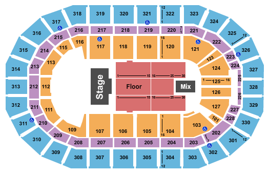 Canada Life Centre Russell Peters Seating Chart