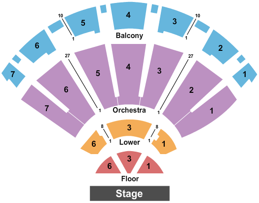 Bellco Theatre Endstage 2 Seating Chart